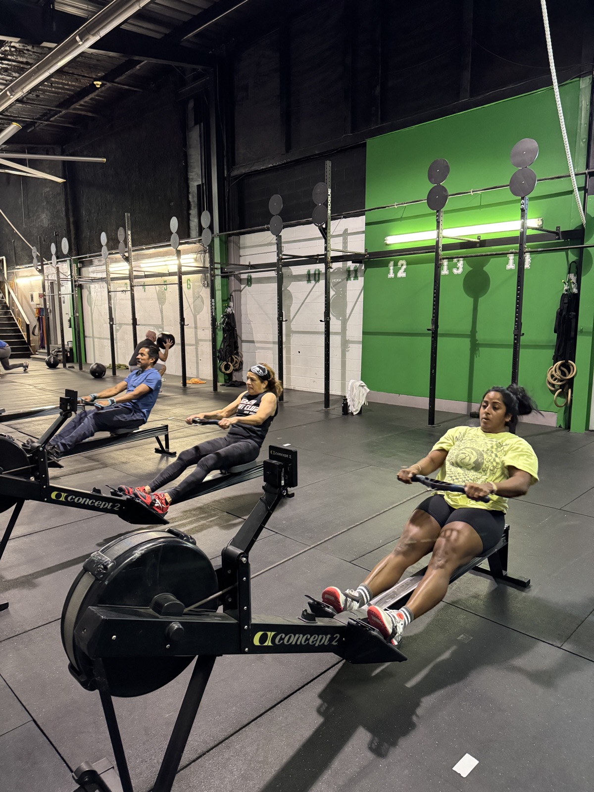 Members strength training at Varno Fitness in Atlantic Highlands