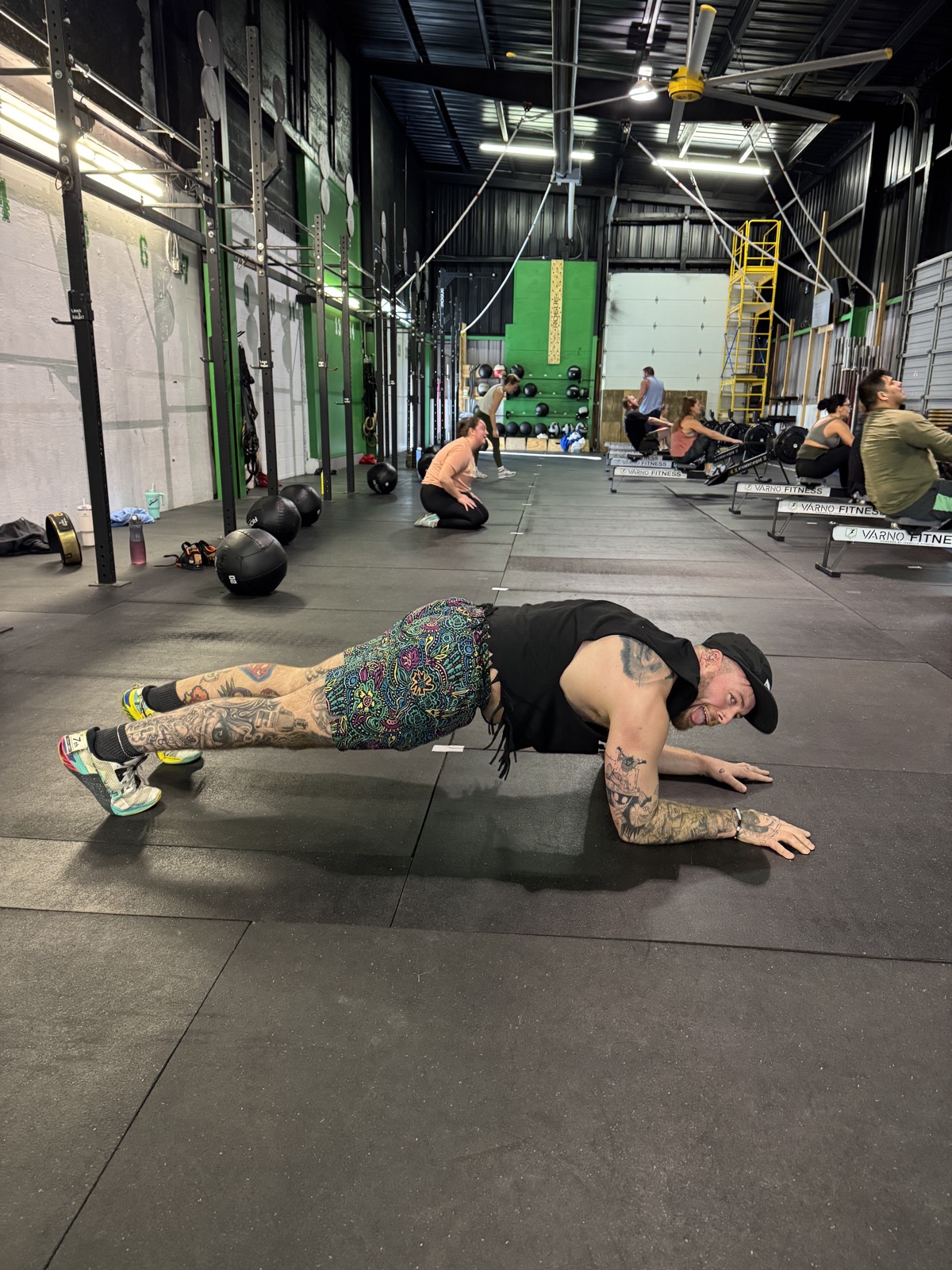 VF60 group fitness class in session at Varno Fitness