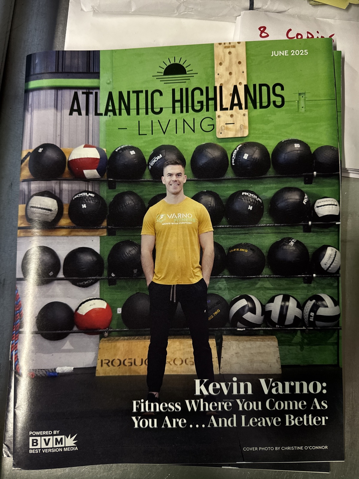 Coach leading strength training at Varno Fitness, Monmouth County
